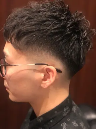 ショート パーマ ヒロ銀座 上口雄大のヘアスタイル