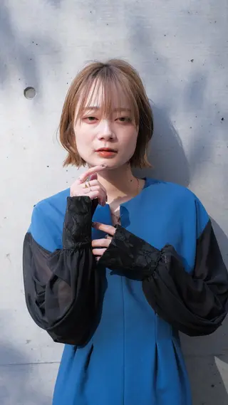 ミディアム カラー 竹内啓太 ボブのヘアスタイル