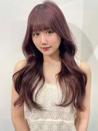 ロング カラー レイヤーカット/ 縮毛矯正/ミサキ💐のヘアスタイル