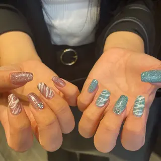 ネイル 🫧飛山琉桜/二条 ネイルアート/束感のマツエク・マツパデザイン