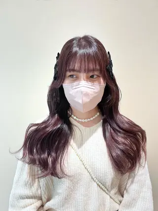 ロング RIKO👼🏻💓 韓国ガーリーのヘアスタイル