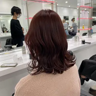 セミロング カラー ブリーチなし透明感 💗RYOTAのヘアスタイル