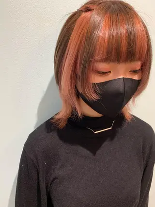 ミディアム カラー 髪質改善&Spa fee by carrefour 大橋店[フィー・バイ・カルフール大橋]所属・stylist Yukieのヘアスタイル