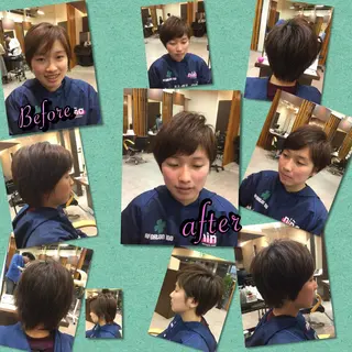 ショート 平 一裕のヘアスタイル