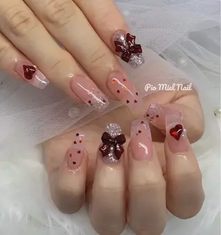 ネイル momo 長さだしのネイルデザイン