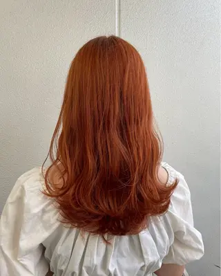 ロング カラー ヘアアレンジ 《暖色/韓国hair 》🇰🇷桑原ユキネのヘアスタイル