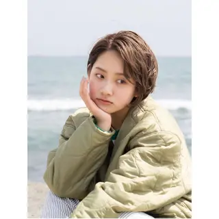 ショート re.share所属・茅ヶ崎/ショートボブ /ハイトーン/片野のヘアスタイル