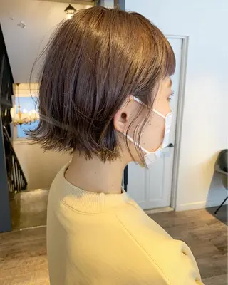 ショート カラー パーマ ヘアアレンジ メンズ キッズ ネイル マツエク・マツパ SALOWIN梅田茶屋町店所属・ウルフレイヤーカット /チヒロのヘアスタイル