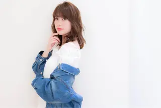 ミディアム カラー ヘアアレンジ 店長/ 加藤 流菜のヘアスタイル