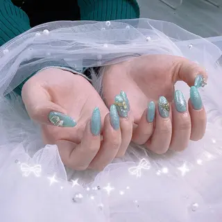 ネイル パーツ全部¥110 サロンミミのネイルデザイン