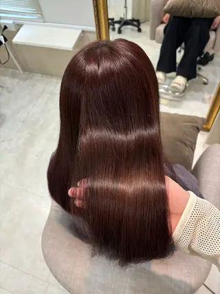 ロング カラー 巻ける縮毛矯正 Sachi🐰のヘアスタイル