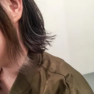 ミディアム カラー RINA🧤 デザインとボブのヘアスタイル