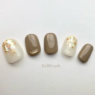 ネイル BABELバベル所属・江戸川橋✨BABEL 【バベル】大人可愛いのネイルデザイン