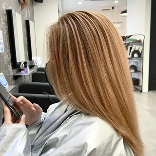 セミロング カラー アンドウ ユウ/ レイヤーカット/韓国のヘアスタイル