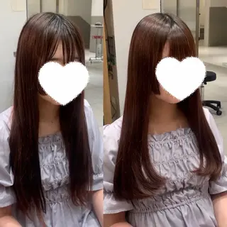ロング 内田 志乃のヘアスタイル