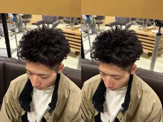 ショート パーマ メンズ シャドウパーマ/ピン パーマ/だいじゅのヘアスタイル