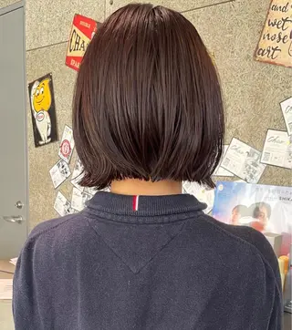 ショート ボブ/ショートボブ/ 岡山駅/別曽遥也のヘアスタイル