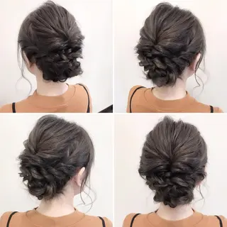 セミロング ヘアアレンジ 沢田 瞳のヘアスタイル