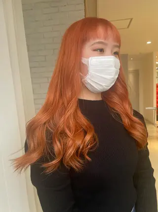 ロング カラー 艶ハイトーン👑♡ NATSUKIのヘアスタイル