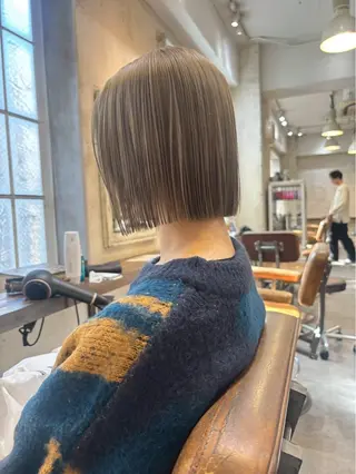 ショート カラー MINX aoyama所属・似合わせボブ/縮毛 矯正/りょうたのヘアスタイル