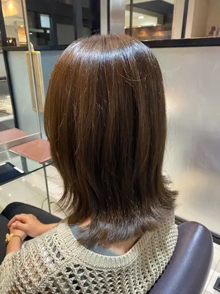 ミディアム カラー マッシュウルフ ボブ Hirotoのヘアスタイル