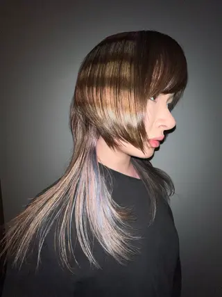 ロング カラー haco＋所属・圧倒的デザイン力 店長🎨RENAのヘアスタイル