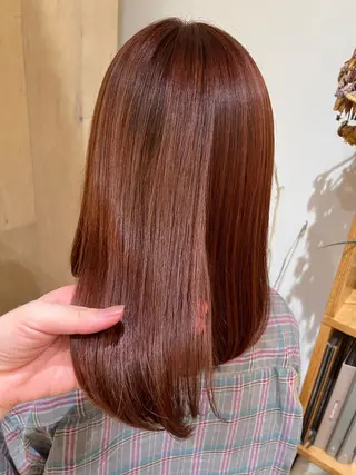 セミロング カラー 暖色カラー/似合わせ カット/名古屋/辻のヘアスタイル