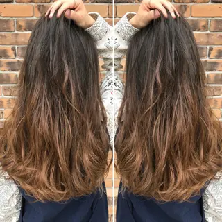 ロング カラー ケンジアネッタ Men'sのヘアスタイル