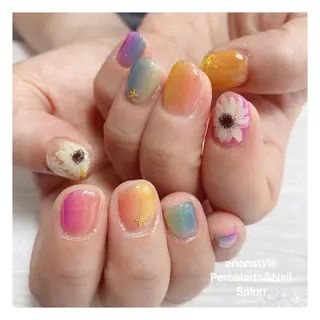 ミディアム ネイル 👑enen style👑のネイルデザイン