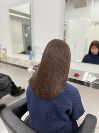 ロング カラー 中韓レイヤー/ ブラウン🤎はやとのヘアスタイル