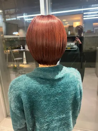 ショート カラー 吉沢遣人/レイヤー 艶カラー/抜け感のヘアスタイル