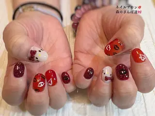 ネイル 森のさんぽ道所属・ショートネイル 森のさんぽ道のネイルデザイン