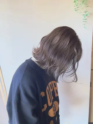 ショート カラー パーマ AIconic nagoya所属・縮毛矯正/ レイヤー/ミディアムのヘアスタイル