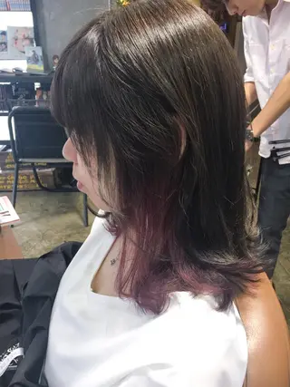 ミディアム カラー 北條 優輝のヘアスタイル