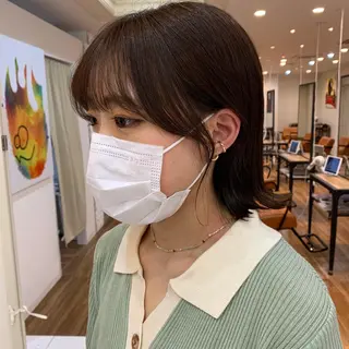 ミディアム 【韓国風くびれヘア】 joule小木曽輝のヘアスタイル