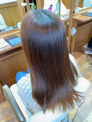 ロング カラー 川田 理紗子のヘアスタイル
