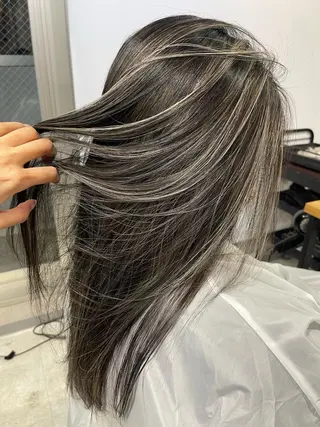 セミロング カラー 矢島颯哉/ハイトーン ブリーチカラー💎のヘアスタイル