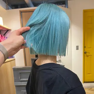 ショート カラー 艶カラー/韓国顔周り 🎀mamiのヘアスタイル