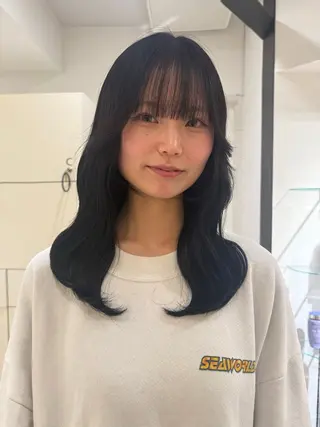 セミロング カラー レイヤーカット/ 凜音(リノン)🎀のヘアスタイル