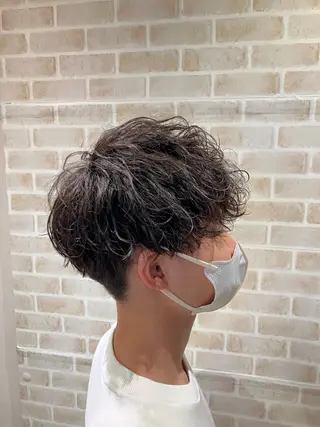 ショート パーマ メンズ 東中野🥇美容室 FLOW東中野店のヘアスタイル
