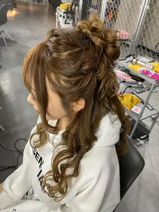 ヘアアレンジ KISS SWAN所属・大天使 まいめろのヘアスタイル