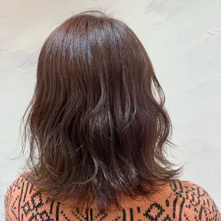 ミディアム カラー 吉田 夢のヘアスタイル