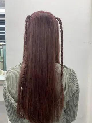 カラー ヘアアレンジ ハイトーン /愛子のヘアスタイル