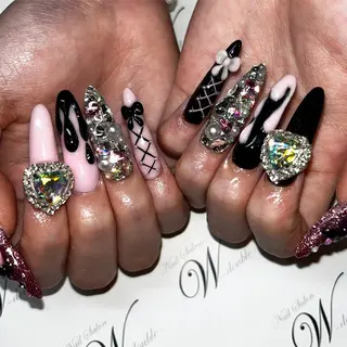 ロング ネイルサロン ダブルのネイルデザイン