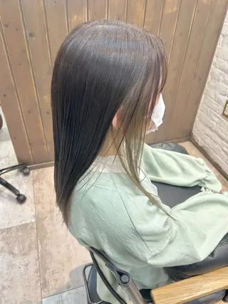 ロング カラー 林 美佑のヘアスタイル