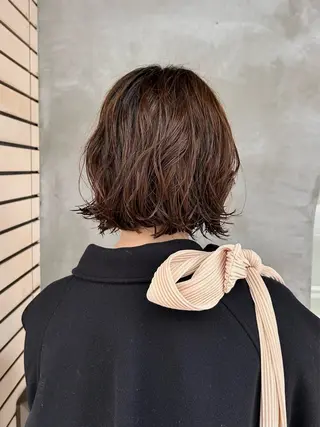 ショート パーマ デザインカット/ パーマ/nanaのヘアスタイル