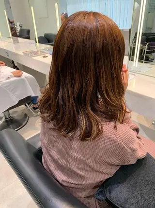 セミロング 🫧透明感カラー/ ボブ/小笠原汐海🪽のヘアスタイル