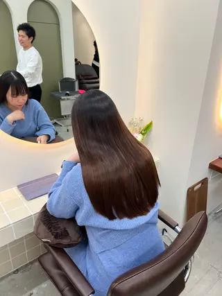 ロング パーマ ✨髪質改善矯正× ブリーチ✨YU-KIのヘアスタイル