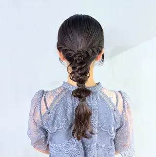 セミロング ヘアアレンジ #tag 佐藤璃美のヘアスタイル