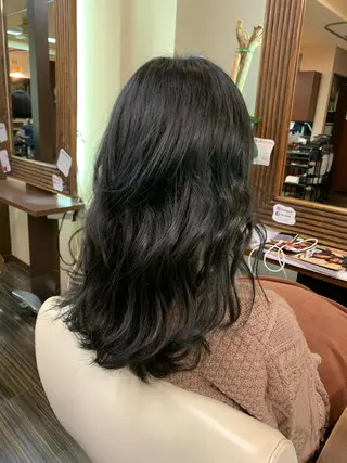 セミロング カラー 美容室soi所属・メンズ特化/石田 凱土のヘアスタイル